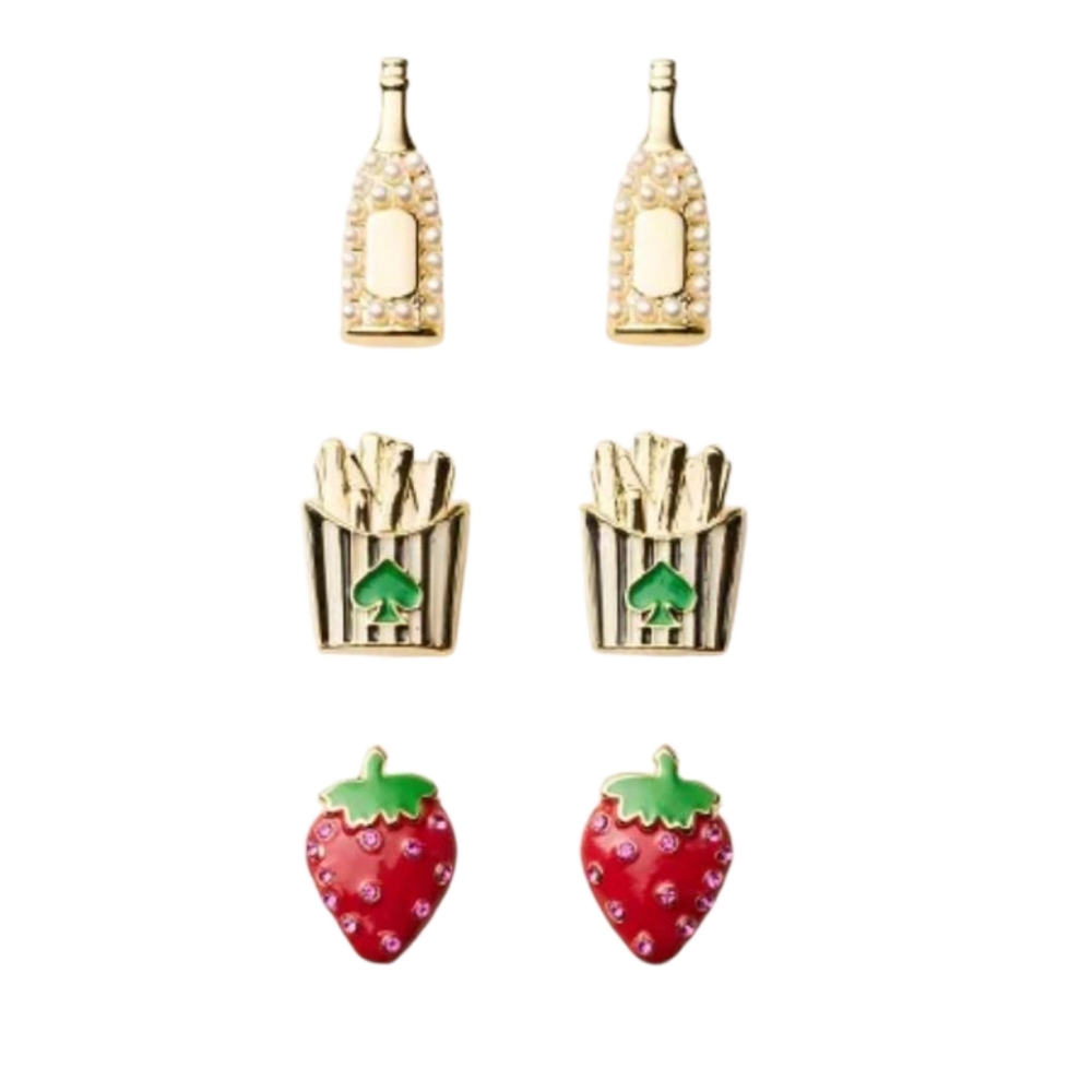 kate spade new york x Target Novelty Earring 3‎ Pack NWT
